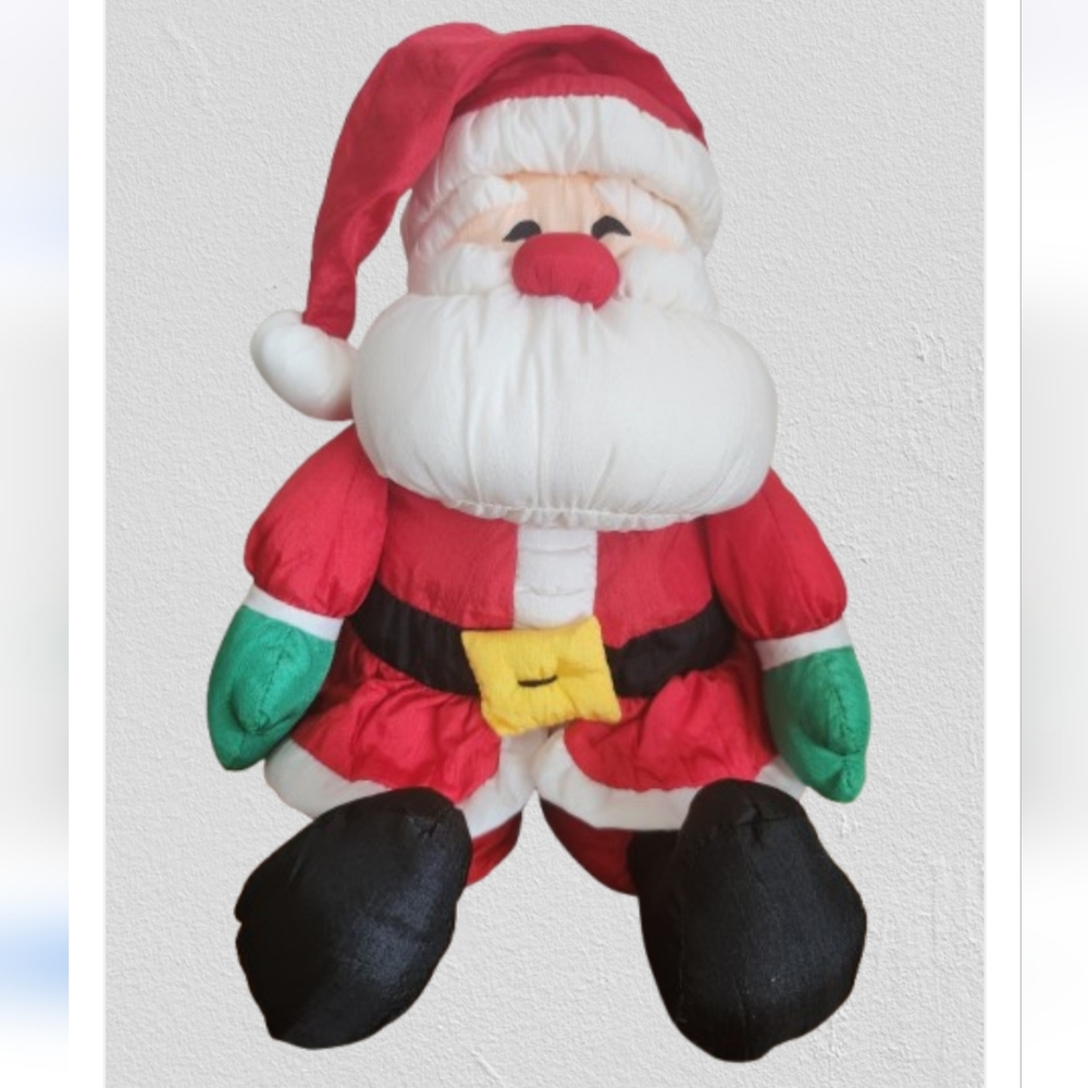 Hallmark Vintage Puffy Santa Plush 1990's